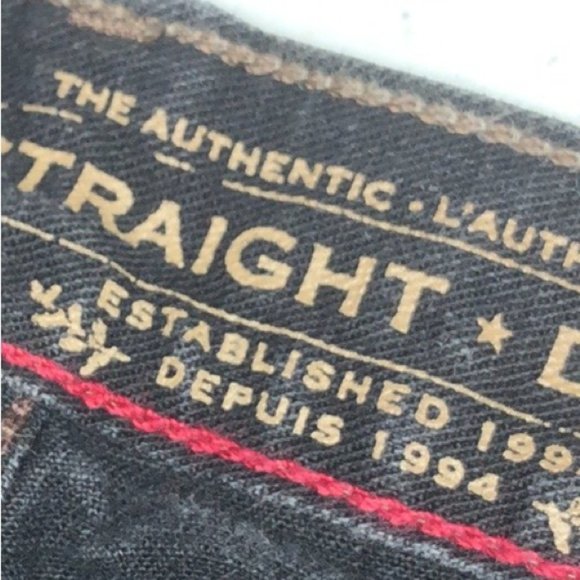 LIKE NEW MENS VINTAGE OLD NAVY STRAIGHT JEANS 36x30 ⭐️ - Picture 13 of 13